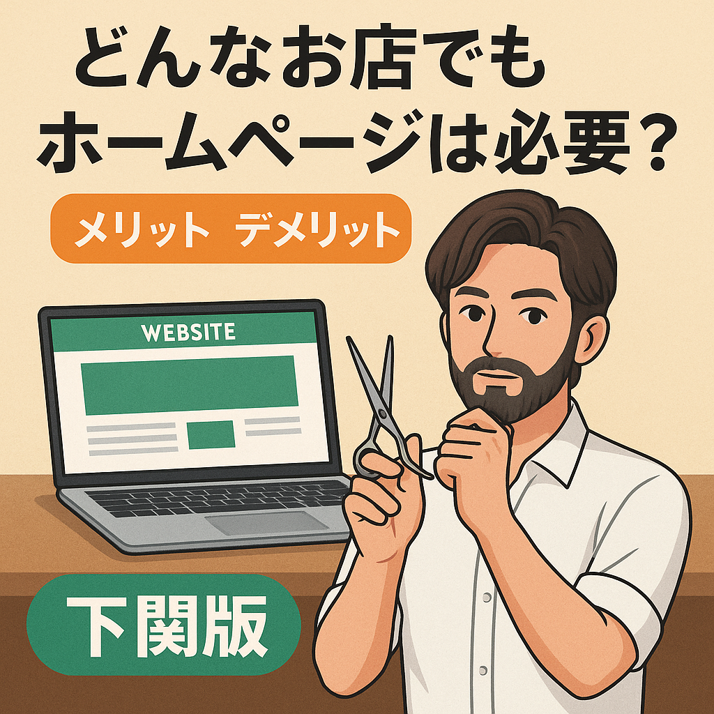 どんなお店でもホームページは必要？メリットとデメリット【下関市のホームページ制作なら】